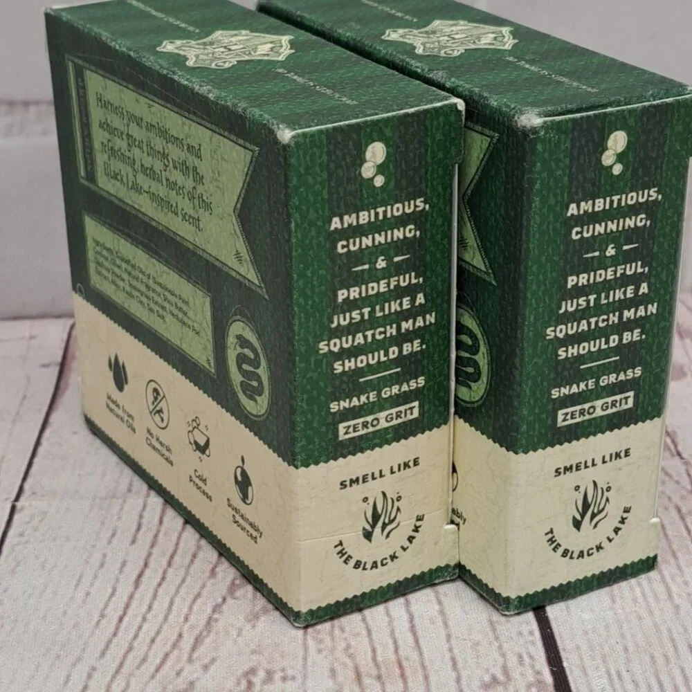 Dr Squatch Harry Potter Slytherin Suds of the Sly Soap, Lot of 2 Limited Ed NIB